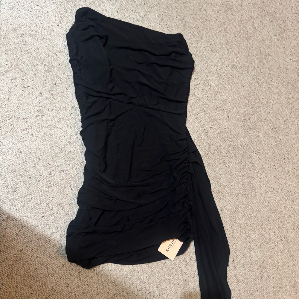 Black One Shoulder Dress